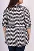 Picture of CURVY GIRL TOP WITH CRISS CROSS AND OPEN WORK SLEEVES